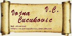 Vojna Čučuković vizit kartica